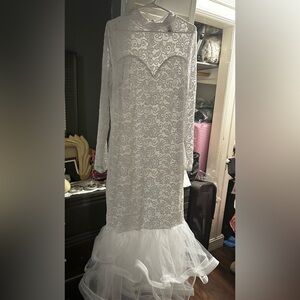 White Lace Dress 3X Worn Once